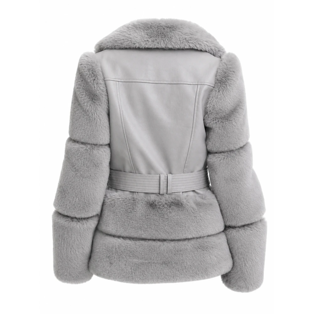 Chanel Cresswell The Gentlemen Ash Grey Fur Jacket | America Suits
